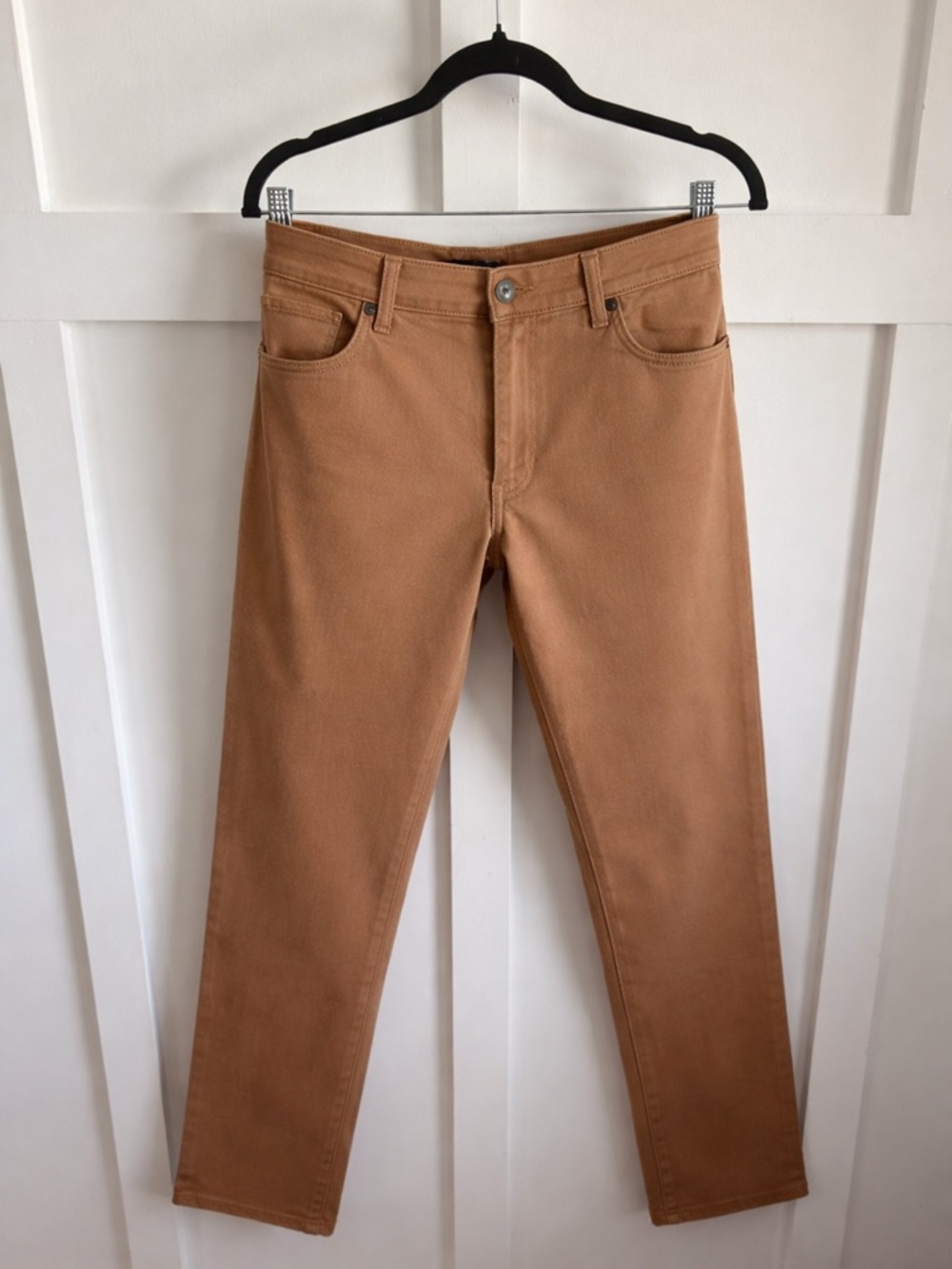 Men’s Guess Slim Straight Pants in Tan and Black